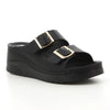 Pierre Cardin Twin Footbed Sandal - Black