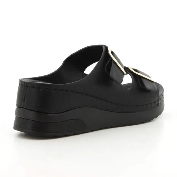 Pierre Cardin Twin Footbed Sandal - Black