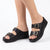 Pierre Cardin Twin Footbed Sandal - Black