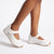 Pierre Cardin Velcro Strap Flat - White