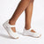Pierre Cardin Velcro Strap Flat - White