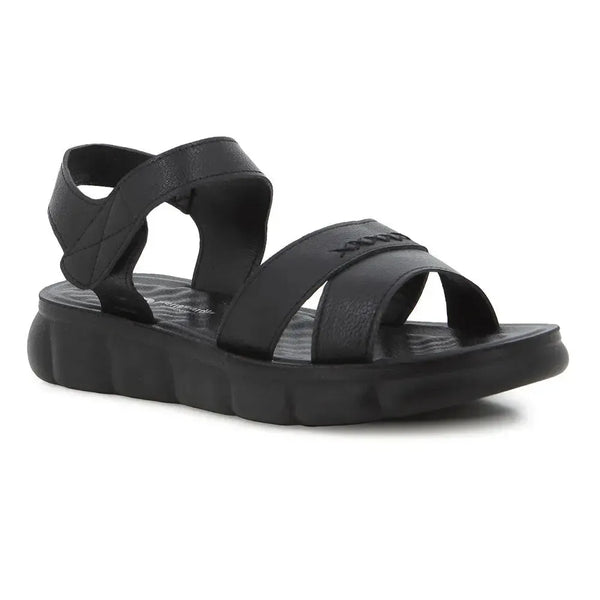 Pierre Cardin Velcro Strappy Sandal - Black