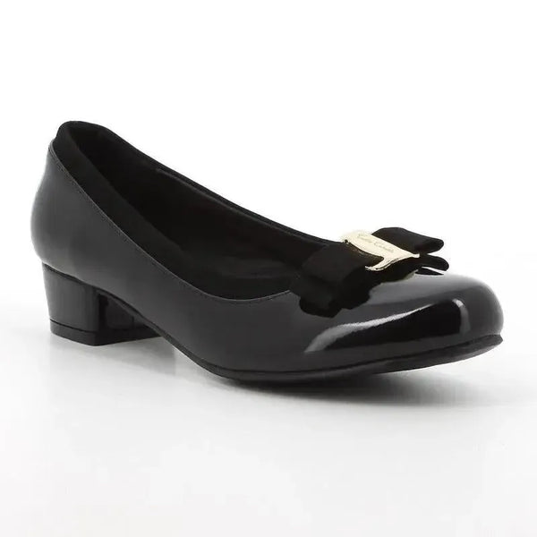 Pierre Cardin Viera Block Heel Court - Black
