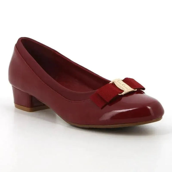 Pierre Cardin Viera Block Heel Court - Red