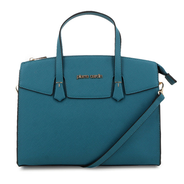 Pierre Cardin Vivian Structured Satchel - Teal