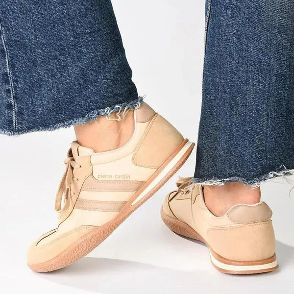 Pierre Cardin Wembi 1 Lace Up Sneaker - Beige Multi