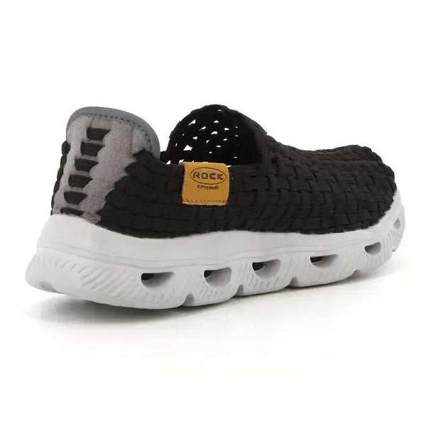 Rock Spring South Island Woven Slip On - Black-Grey