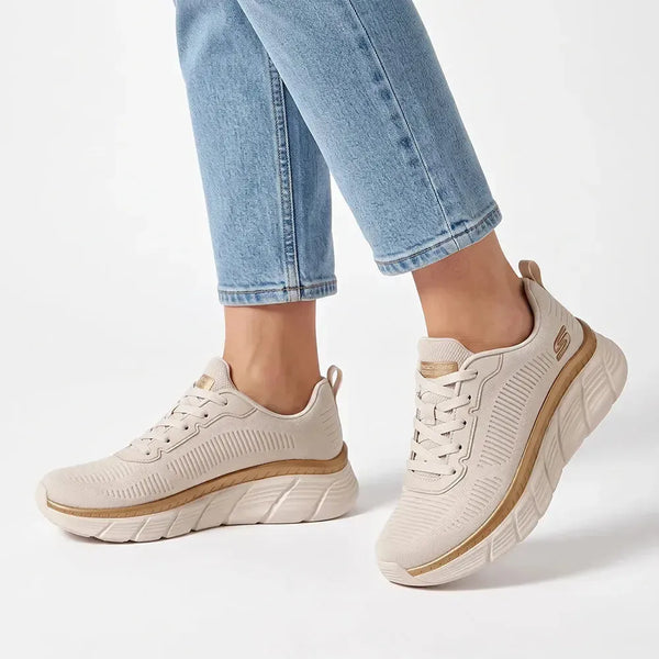 Skechers Bobs B Flex HI Sneaker - White Gold