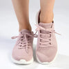 Skechers Bobs B Flex Lace Up Sneaker - Blush Satin