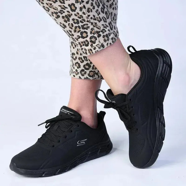 Skechers Bobs Flex LO Lace Sneaker - Black