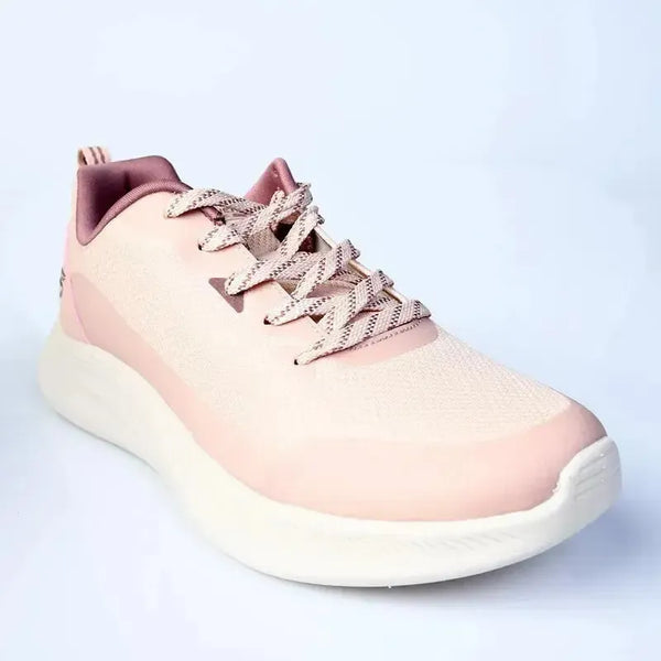 Skechers Bobs Moda Flex Lace Sneaker - Blush Satin