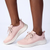 Skechers Bobs Moda Flex Lace Sneaker - Blush Satin
