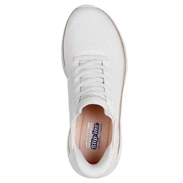 Skechers Bobs Squad Chaos Sneaker - White Gold