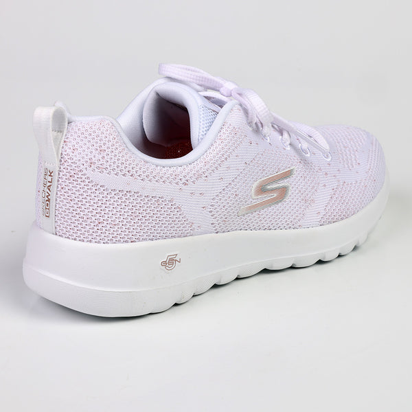 Skechers Go Walk Joy Sneaker - White Rose Gold