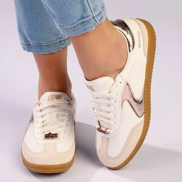Skechers Hotshot Classic Court Sneaker - White Rose Gold