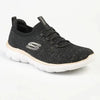 Skechers Summits Lace Up Sneaker - Black Rose