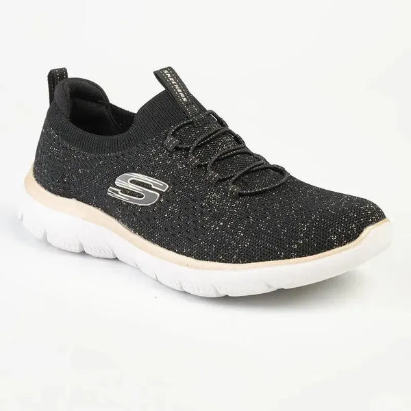 Skechers Summits Lace Up Sneaker - Black Rose