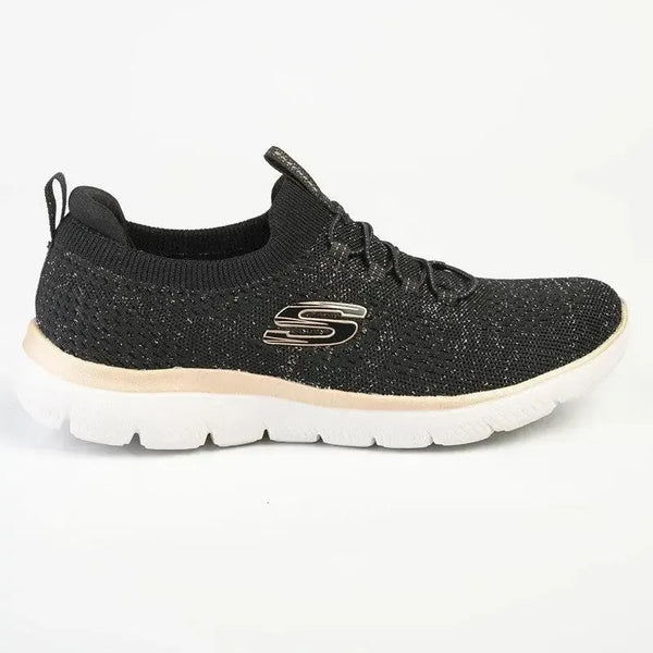 Skechers Summits Lace Up Sneaker - Black Rose