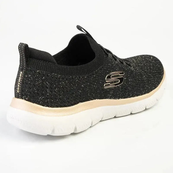 Skechers Summits Lace Up Sneaker - Black Rose