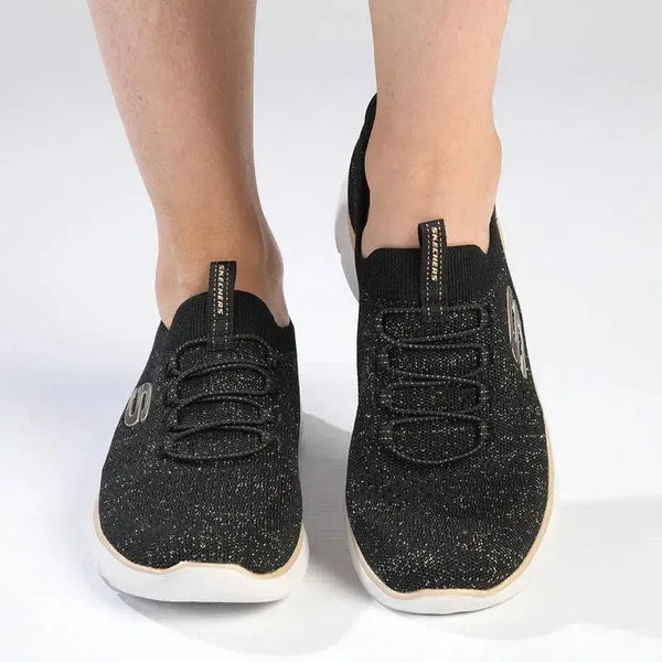 Skechers Summits Lace Up Sneaker - Black Rose