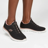 Skechers Summits Lace Up Sneaker - Black Rose Gold