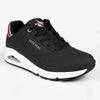 Skechers Uno Lace Up Sneaker - Black