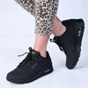 Skechers Uno Lace Up Sneaker - Black Black