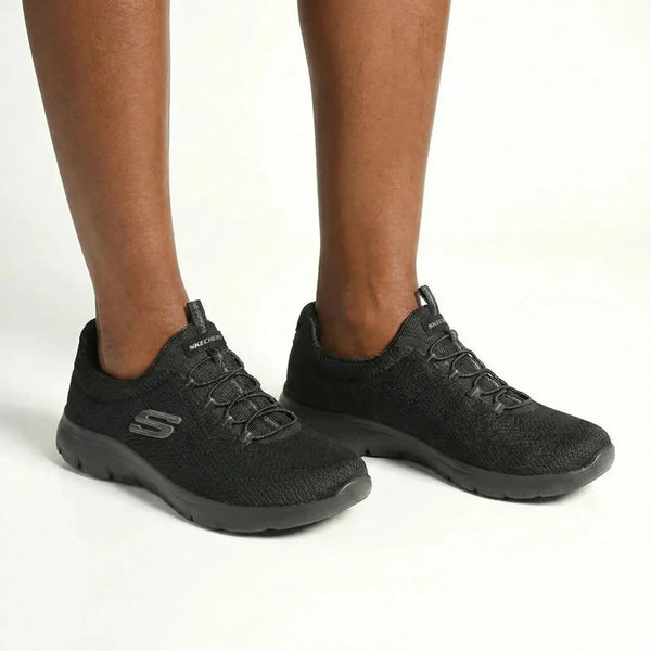 Skechers Womens Summits Sports Sneaker - Black