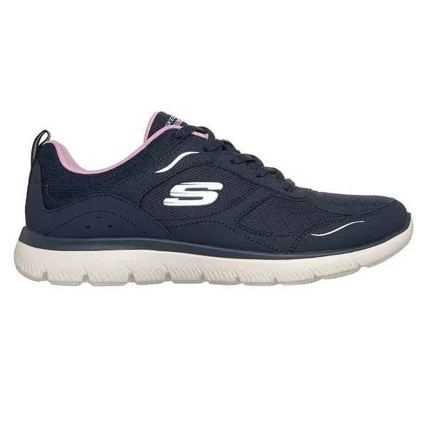 Skechers Womens Summits Sports Sneaker - Navy/Pink