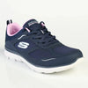 Skechers Womens Summits Sports Sneaker - Navy/Pink