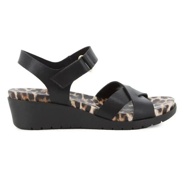 Soft Style By Hush Puppies Atiana Wedge Sandals - Black