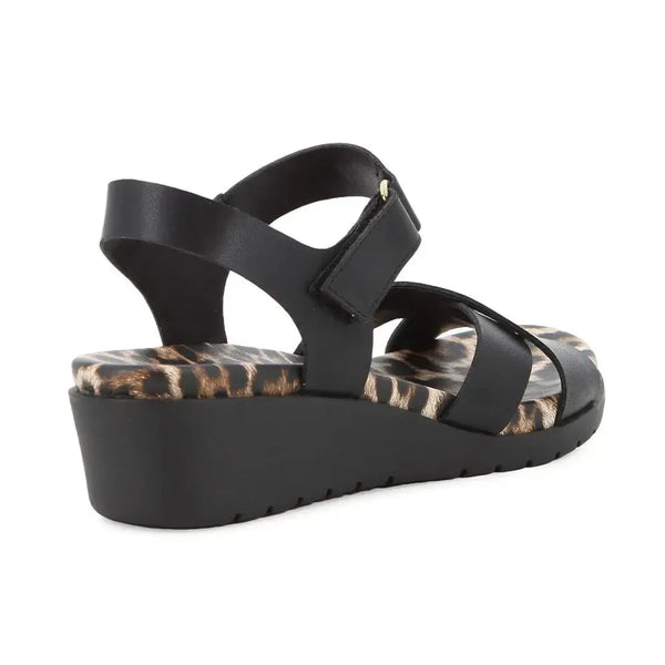 Soft Style By Hush Puppies Atiana Wedge Sandals - Black