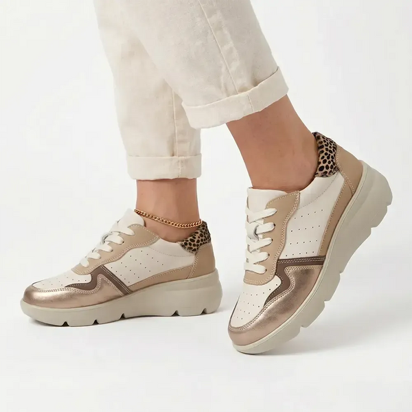 Soft Style By Hush Puppies Jolanda Sneaker - Light Gold Multi