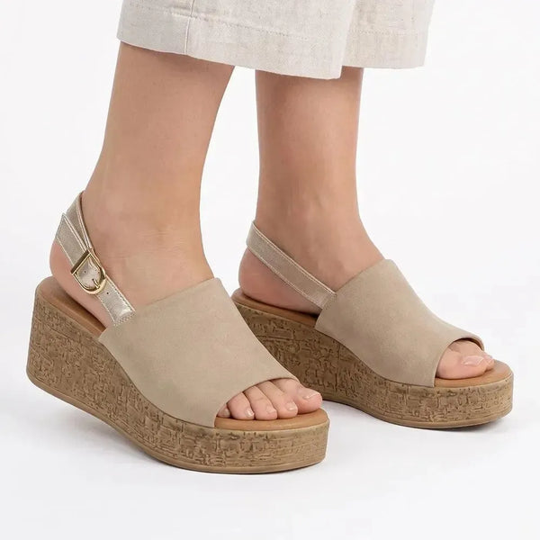 Soft Style By Hush Puppies Nobu Wedge - Beige