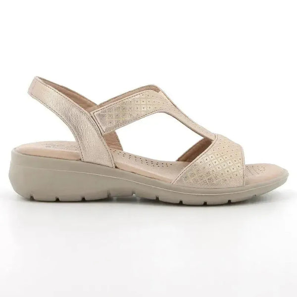 Soft Style By Hush Puppies Oberta Wedge Sandal - Light gold