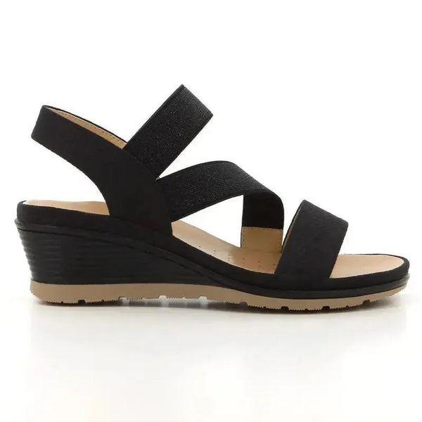 Soft Style By Hush Puppies Promise Wedge Sandal - Black