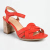 Soft Style By Hush Puppies Quasar Strappy Heel Sandals - Red