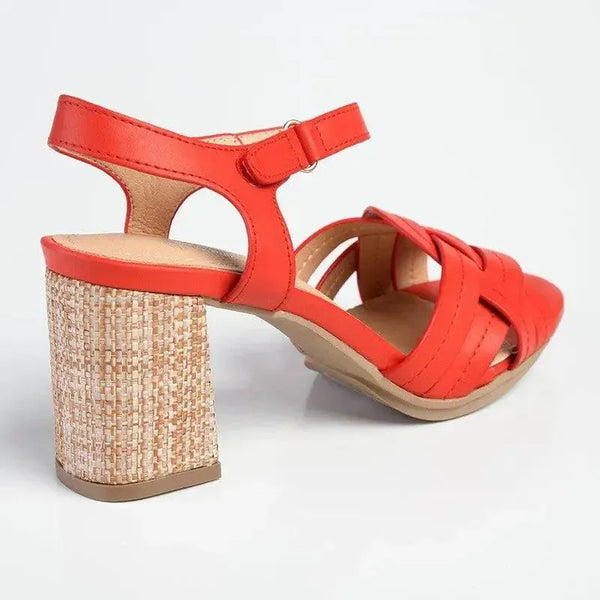 Soft Style By Hush Puppies Quasar Strappy Heel Sandals - Red