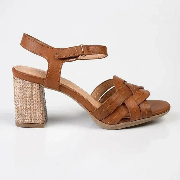 Soft Style By Hush Puppies Quasar Strappy Heel Sandals - Tan
