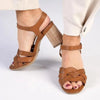 Soft Style By Hush Puppies Quasar Strappy Heel Sandals - Tan