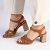 Soft Style By Hush Puppies Quasar Strappy Heel Sandals - Tan