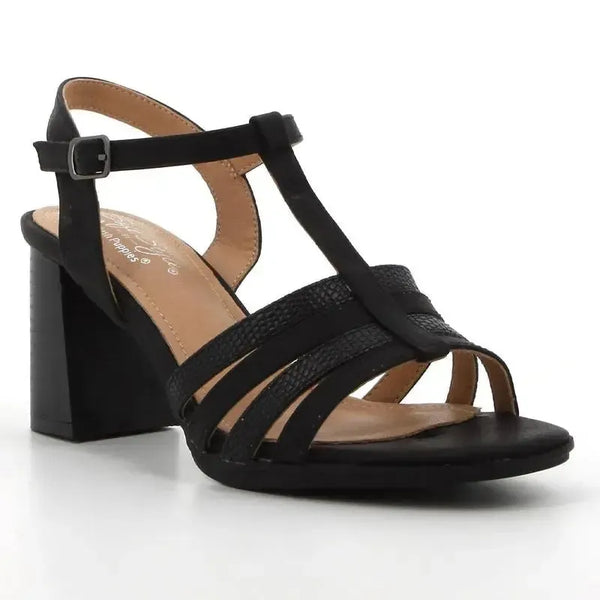 Soft Style By Hush Puppies Quincy Block Heel Sandal - Black