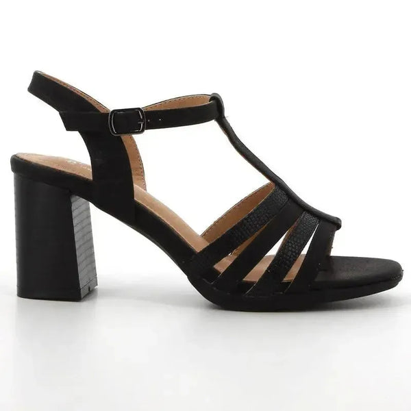 Soft Style By Hush Puppies Quincy Block Heel Sandal - Black