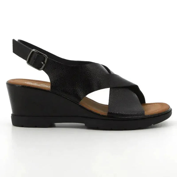 Soft Style By Hush Puppies Ranee Wedge Sandal - Black