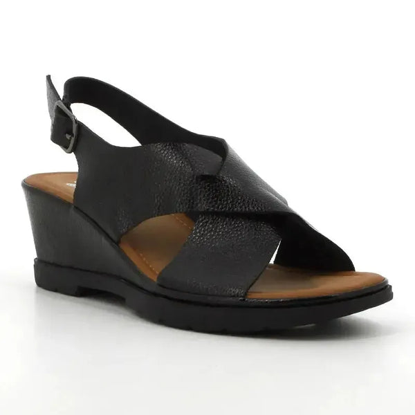 Soft Style By Hush Puppies Ranee Wedge Sandal - Black