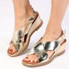 Soft Style By Hush Puppies Ranee Wedge Sandal - Light Gold