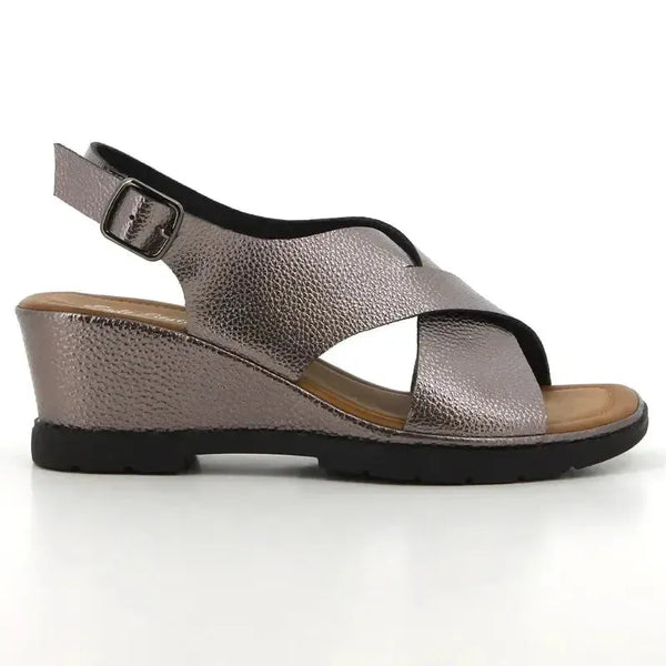 Soft Style By Hush Puppies Ranee Wedge Sandal - Pewter