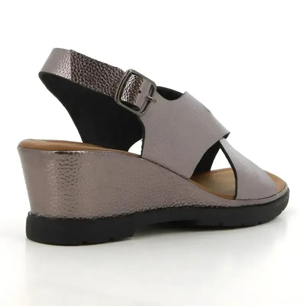Soft Style By Hush Puppies Ranee Wedge Sandal - Pewter