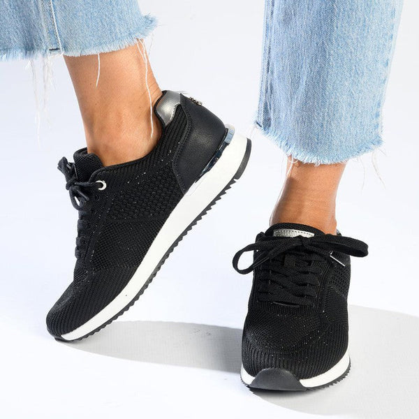 Hush Puppies Remy Flyknit Sneaker - Black-Hush Puppies-Buy shoes online