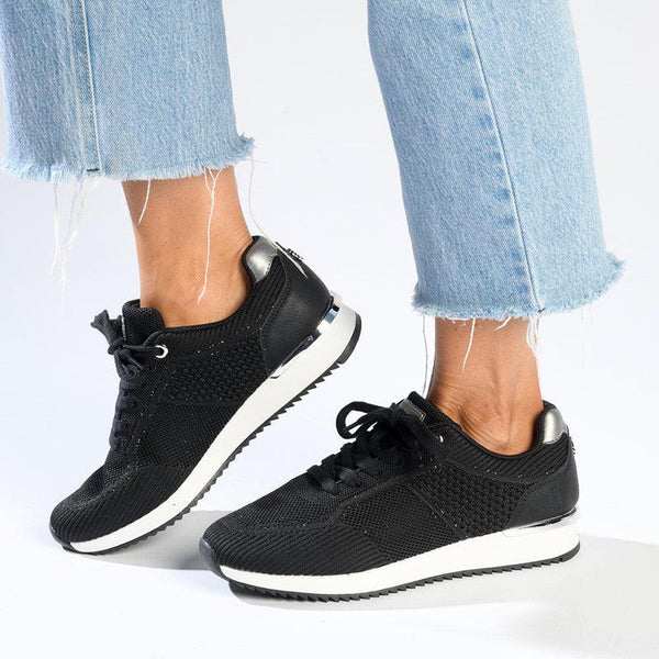 Hush Puppies Remy Flyknit Sneaker - Black-Hush Puppies-Buy shoes online
